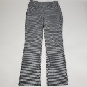 7th Avenue NYC Pull On Black & White Pants Med